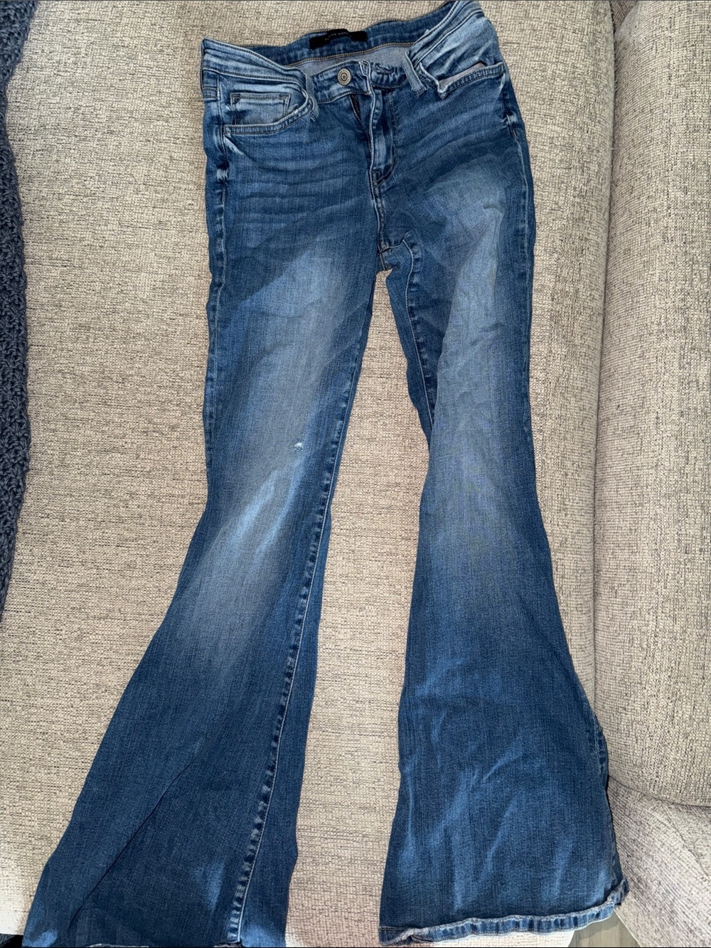 Flying monkey flair jeans